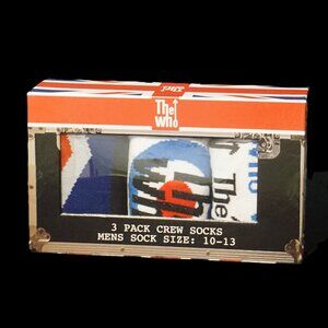 The Who Men’s Socks 10-13 Three Pack of Crew Socks